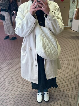 「ショッピング」｜「アイテム（ジャケット/アウター）」を使った、naruさん（レディース・165cm）の春コーディネート