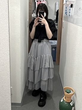 「UNE MANSION（ユヌマンション）のアイテム（ブーツ）」を使った、ayalllさん（レディース・150cm）の夏コーディネート