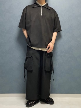 「CASPER JOHN」｜「アイテム（サンダル）」を使った、ゆきねさん（メンズ・168cm）の夏コーディネート