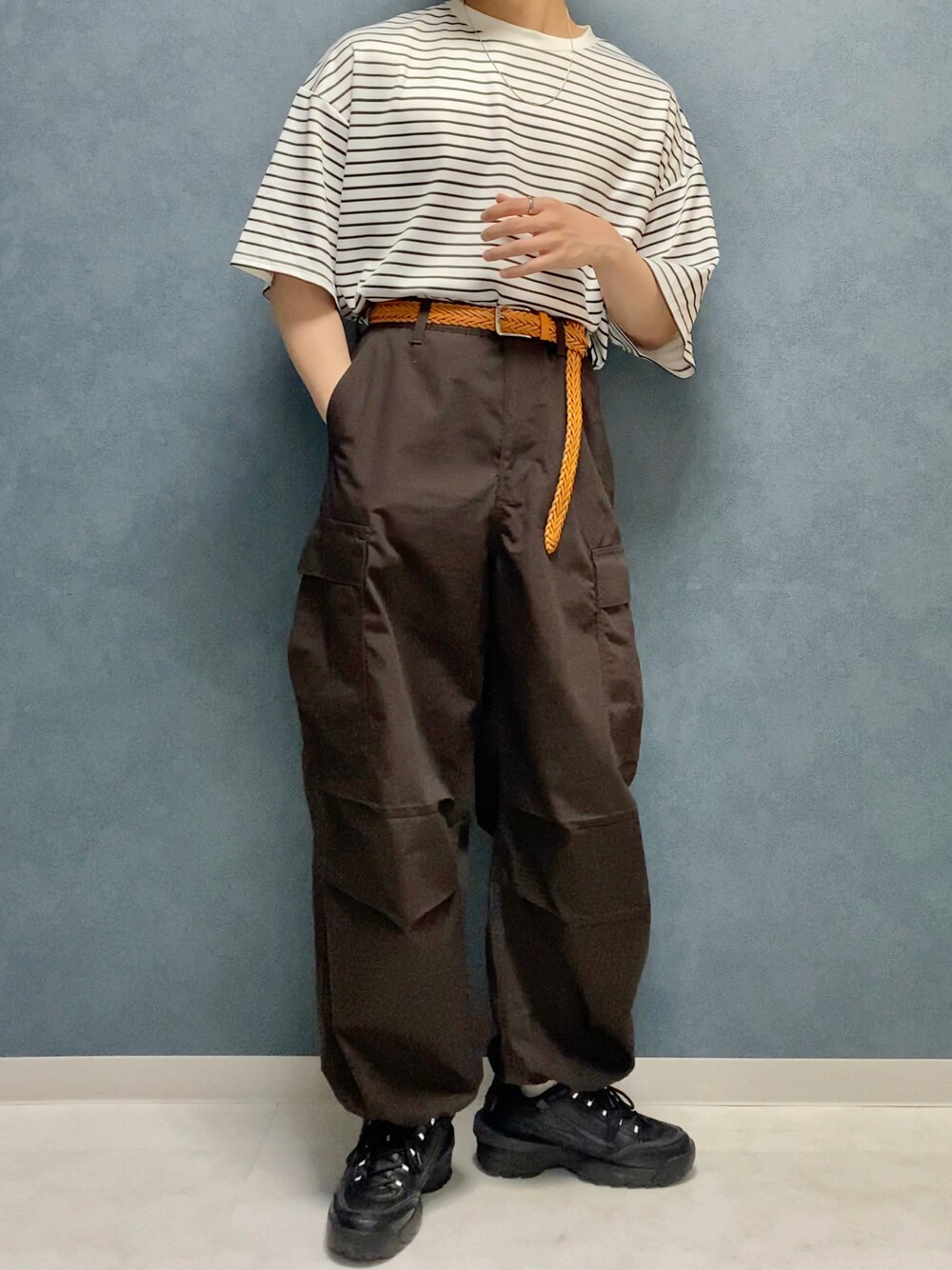 ★*様 キュプラ カーゴパンツのコーディネートスナップ 1685307781.jpg