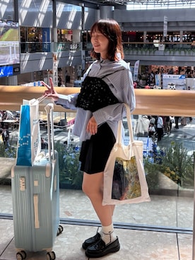 「THREE（スリー）のアイテム」を使った、Okayuさん（レディース・159cm）の秋コーディネート