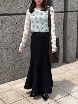 「agnes b.（アニエスベー）のアイテム」を使った、Okayuさん（レディース・159cm）の夏コーディネート