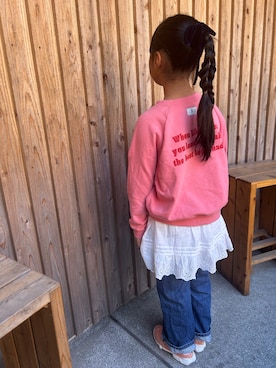 「アイテム（パンツ）」を使った、kanikaniさん（キッズ・120cm）の秋コーディネート