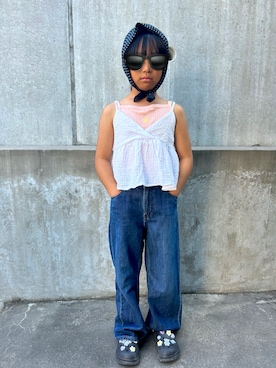 「アイテム（トップス）」を使った、kanikaniさん（キッズ・120cm）の夏コーディネート