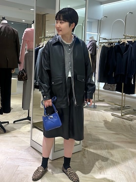 「アイテム（ブルゾン）」を使った、RIKOさん（レディース・155cm）の秋コーディネート
