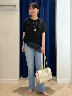 「grace grace （グラスグラス）のアイテム」を使った、RIKOさん（レディース・155cm）の夏コーディネート