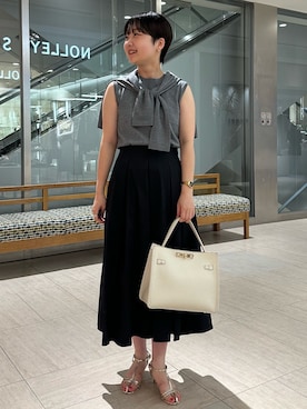 「アイテム（ニット/セーター）」を使った、RIKOさん（レディース・155cm）の秋コーディネート