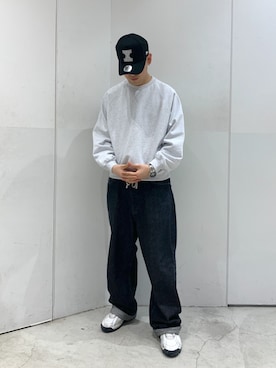 「XLARGE（エクストララージ）のアイテム（帽子）」を使った、たかきさん（メンズ・180cm）の冬コーディネート