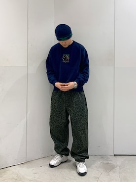 「XLARGE（エクストララージ）のアイテム（帽子）」を使った、たかきさん（メンズ・180cm）の冬コーディネート