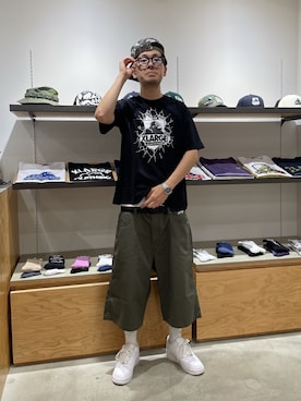 「XLARGE（エクストララージ）のアイテム」を使った、たかきさん（メンズ・180cm）の夏コーディネート
