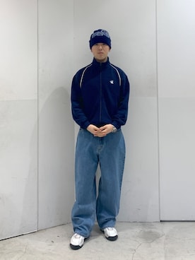 「XLARGE（エクストララージ）のアイテム（帽子）」を使った、たかきさん（メンズ・180cm）の冬コーディネート
