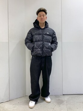 「XLARGE（エクストララージ）のアイテム（ダウンジャケット/コート）」を使った、たかきさん（メンズ・180cm）の冬コーディネート