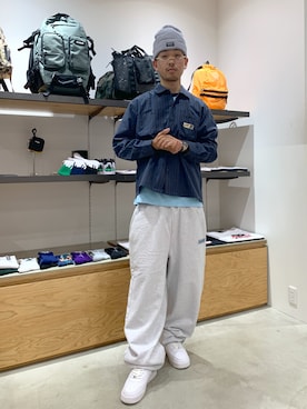 「アイテム（スウェットパンツ）」を使った、たかきさん（メンズ・180cm・20代）の秋コーディネート