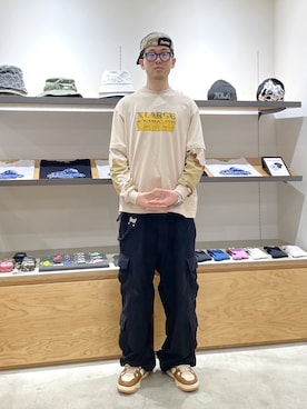 「XLARGE（エクストララージ）のアイテム」を使った、たかきさん（メンズ・180cm）の春コーディネート