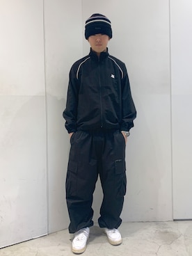 「XLARGE（エクストララージ）のアイテム（ナイロンジャケット）」を使った、たかきさん（メンズ・180cm）の冬コーディネート