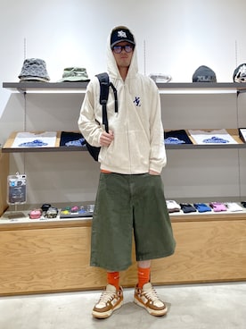 「XLARGE（エクストララージ）のアイテム」を使った、たかきさん（メンズ・180cm）の春コーディネート