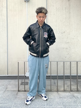 「XLARGE（エクストララージ）のアイテム（その他アウター）」を使った、たかきさん（メンズ・180cm）の秋コーディネート