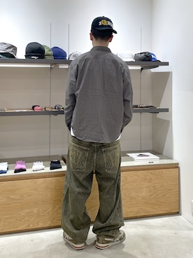 「XLARGE（エクストララージ）のアイテム（帽子）」を使った、たかきさん（メンズ・180cm）の春コーディネート