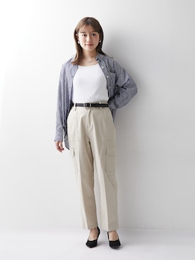 「アイテム（ファッション雑貨）」を使った、nissen Petit Modelsさん（レディース・149cm）の春コーディネート