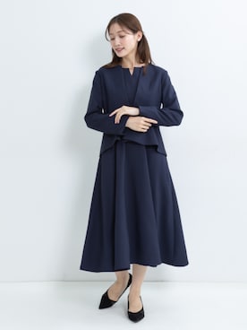 「アイテム（フォーマルスーツ/小物）」を使った、nissen Petit Modelsさん（レディース・153cm）の秋コーディネート