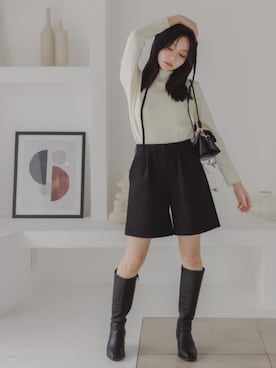 「nissen（ニッセン）のアイテム」を使った、nissen Petit Modelsさん（レディース・155cm）の秋コーディネート