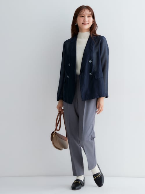 BCBG テーラードジャケット　ネイビー　黒　バイカラー　小さいサイズ　xxs 178485519_o12.jpg?
