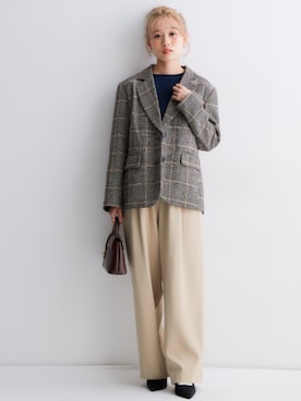 「nissen（ニッセン）のアイテム」を使った、nissen Petit Modelsさん（レディース・149cm）の秋コーディネート