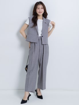「nissen（ニッセン）のアイテム（ジャケット/アウター）」を使った、nissen Petit Modelsさん（レディース・153cm）の春コーディネート