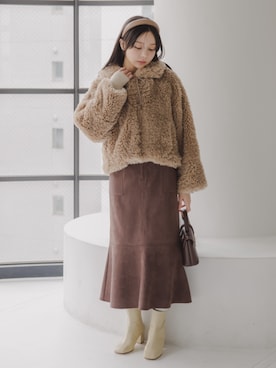 「nissen（ニッセン）のアイテム」を使った、nissen Petit Modelsさん（レディース・155cm）の秋コーディネート