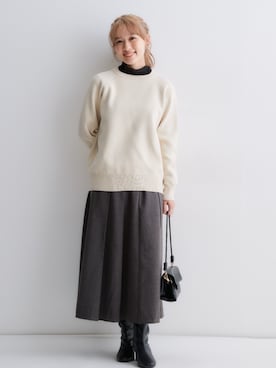 「nissen（ニッセン）のアイテム」を使った、nissen Petit Modelsさん（レディース・149cm）の秋コーディネート