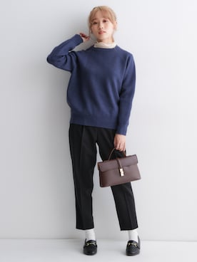 「アイテム（スラックス）」を使った、nissen Petit Modelsさん（レディース・149cm）の夏コーディネート