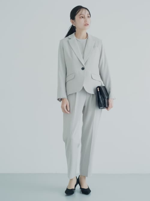 小さいサイズ 【レディーススーツ】2WAY9分袖ブラウス (セットアップ