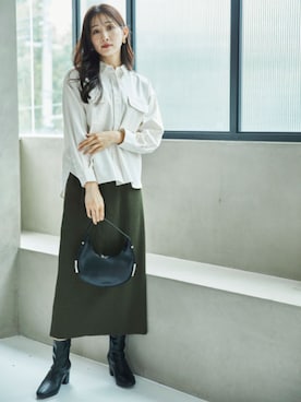 「nissen（ニッセン）のアイテム」を使った、nissen Petit Modelsさん（レディース・153cm）の秋コーディネート