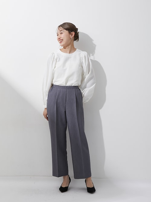 ブラウス シャツ 小さいサイズ　ボリュームスリーブブラウス　低身長さん・小柄女性 レディース 小さいサイズ ボリュームスリーブブラウス 低身長さん・小柄女性