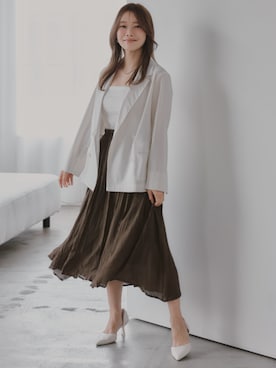 「Petitjo（プッチージョ）のアイテム」を使った、nissen Petit Modelsさん（レディース・150cm）の春コーディネート