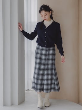 「nissen（ニッセン）のアイテム」を使った、nissen Petit Modelsさん（レディース・155cm）の秋コーディネート