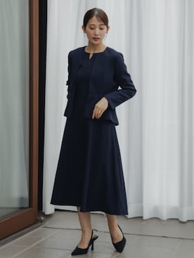 「アイテム（フォーマルスーツ/小物）」を使った、nissen Petit Modelsさん（レディース・153cm）の秋コーディネート