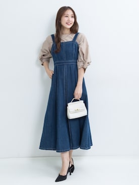 「アイテム（シャツ/ブラウス）」を使った、nissen Petit Modelsさん（レディース・153cm）の秋コーディネート