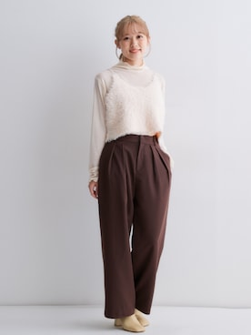 「nissen（ニッセン）のアイテム」を使った、nissen Petit Modelsさん（レディース・149cm）の秋コーディネート