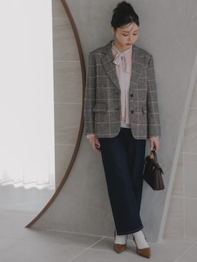 「nissen（ニッセン）のアイテム」を使った、nissen Petit Modelsさん（レディース・155cm）の秋コーディネート