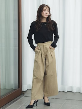 「nissen（ニッセン）のアイテム」を使った、nissen Petit Modelsさん（レディース・153cm）の秋コーディネート