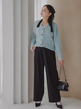 「nissen（ニッセン）のアイテム（Tシャツ/カットソー）」を使った、nissen Petit Modelsさん（レディース・155cm）の秋コーディネート