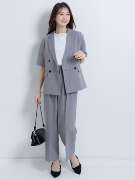 「nissen（ニッセン）のアイテム（ジャケット/アウター）」を使った、nissen Petit Modelsさん（レディース・153cm）の春コーディネート