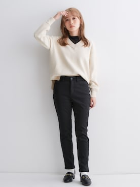 「nissen（ニッセン）のアイテム（Tシャツ/カットソー）」を使った、nissen Petit Modelsさん（レディース・149cm）の夏コーディネート