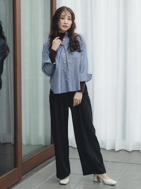 「nissen（ニッセン）のアイテム」を使った、nissen Petit Modelsさん（レディース・153cm）の秋コーディネート