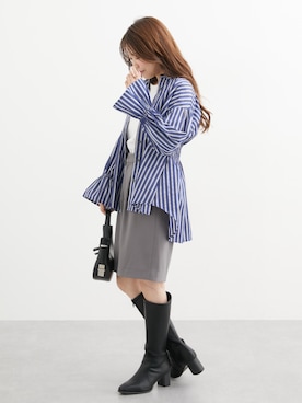 「レギュラー」｜「アイテム（ブーツ）」を使った、nissen Petit Modelsさん（レディース・150cm）の冬コーディネート