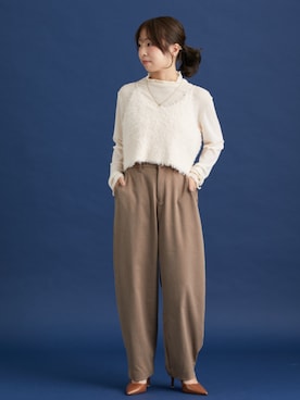 「nissen（ニッセン）のアイテム」を使った、nissen Petit Modelsさん（レディース・148cm）の秋コーディネート