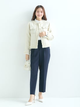 「nissen（ニッセン）のアイテム」を使った、nissen Petit Modelsさん（レディース・153cm）の冬コーディネート