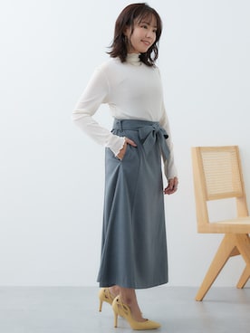「杢グレー」｜nissen Petit Modelsさん（レディース・143cm）の冬コーディネート