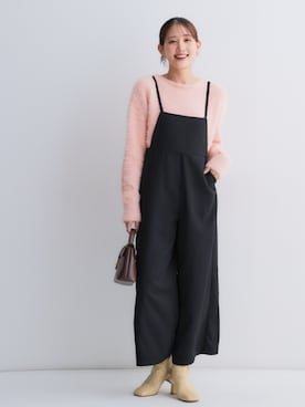 「アイテム（つなぎ/オールインワン）」を使った、nissen Petit Modelsさん（レディース・153cm）の秋コーディネート